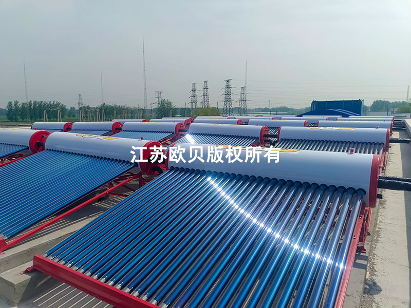 河南煤矿区洗浴热水无动力太阳能空气能工程